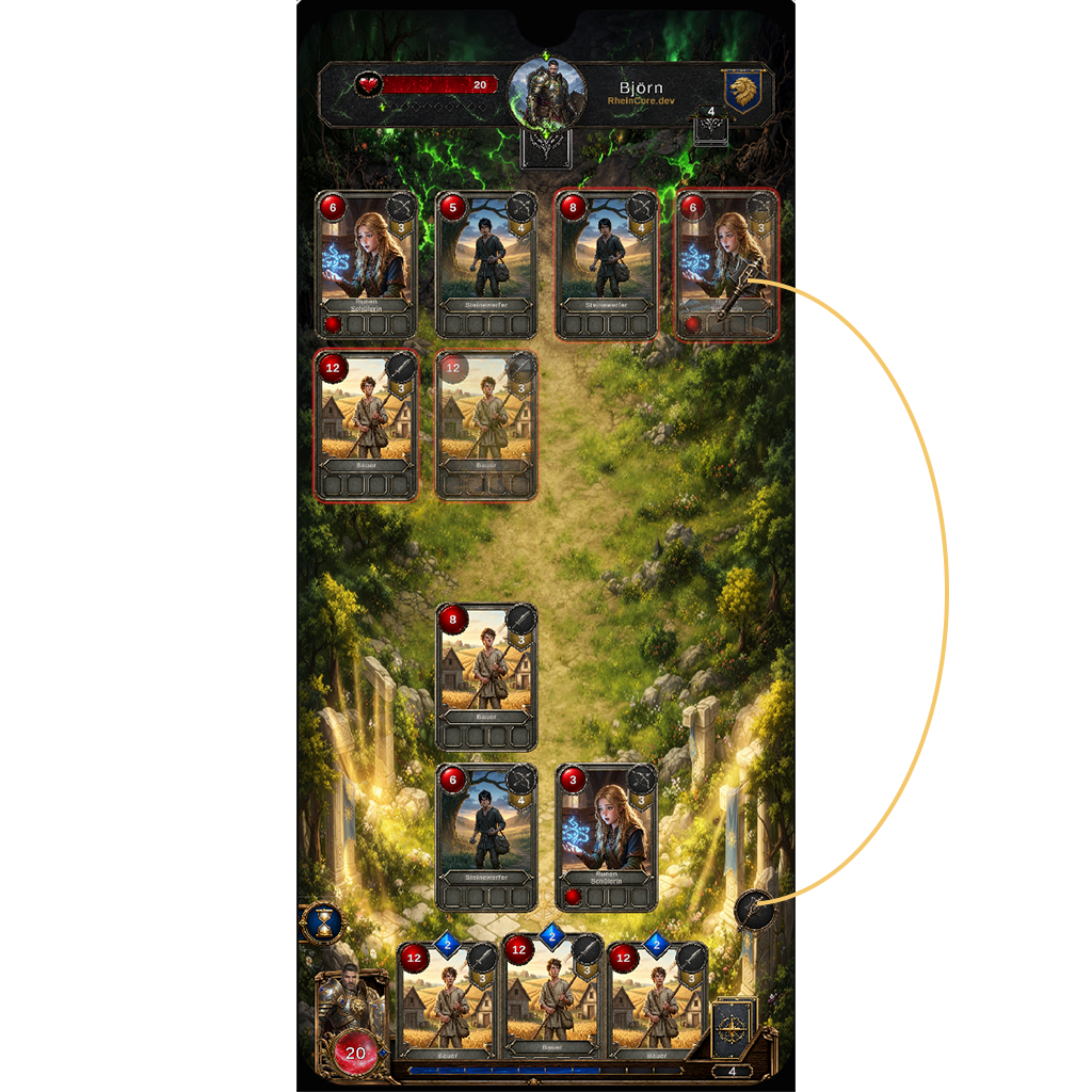 Avatar-Aktion per Drag & Drop in Triarch